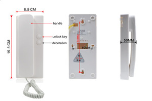 Intercomunicador de 2 cables para teléfono de puerta, sistema de Control de acceso de construcción - Product Image 3