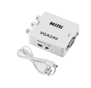 New Hot Selling Mini <strong>RCA</strong> <strong>to</strong> <strong>VGA</strong> Converter AV2VGA VGA2AV Conversor With 3.5mm Audio <strong>RCA</strong> <strong>to</strong> <strong>VGA</strong> Video Converter for PC <strong>to</strong> TV HD Computer <strong>to</strong> TV - Product Image 6