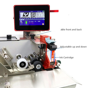 Yaomatec fabrika kaynağı otomatik Online termal mürekkep püskürtmeli yazıcı kodlama makinesi plastik torba karton kutu kağıt etiket çağrı makinesi - Product Image 4