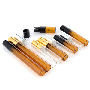 2ml 3ml <strong>5ml</strong> 10ml Shiny Golden Silver Black Tube Shaped Custom logo Refillable <strong>Perfume</strong> Sample Spray Tester Atomizer Bottle - Product Image 4