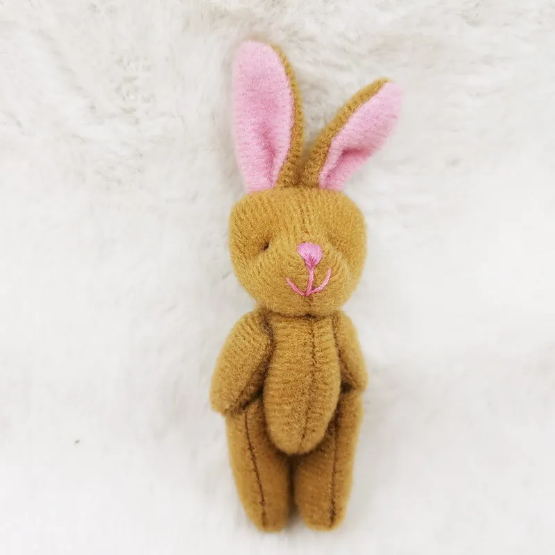 Yumuşak peluş tavşan ayı Mini ortak tavşan ayı kolye anahtarlık buket oyuncak bebek Diy süsler hediyeler