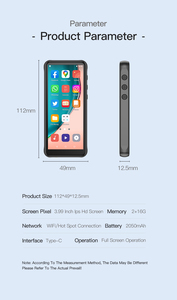 Android Smart Mp4 RUIZU Z80 Video Free Download Player con supporto per la registrazione 128gb Tf scheda di grande memoria lettore musicale Android - Product Image 5