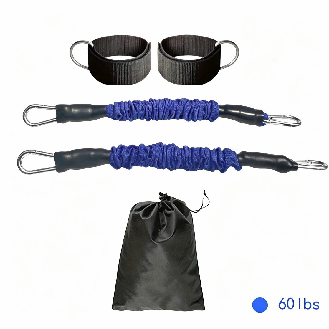 Sac de protection simple pour pieds, en tissu bleu anti-rupture, 60 lb.