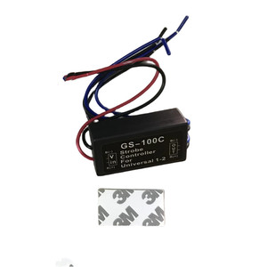 リモート点滅ブレーキライトテールストップ付きカーモジュールフラッシュストロボコントローラー用のユニバーサル12V GS-100C LEDフラッシャーの位置決め - Product Image 3