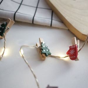 Guirnalda de luces LED de interior personalizada, luz decorativa de Navidad blanca cálida, funciona con pilas para fiestas - Product Image 3