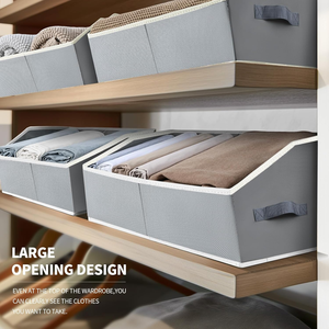 <span class=keywords><strong>6</strong></span>-Mảnh <span class=keywords><strong>Cube</strong></span> Lưu Trữ Thùng Hình Thang Tủ Quần Áo Tổ Chức Với Xử Lý Màu Đen Trang Trí Lưu Trữ Giỏ Cho Nhà Sử Dụng - Product Image 6