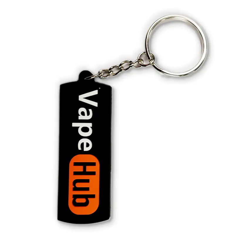 Porte-clés en caoutchouc souple de haute qualité, porte-clés en silicone avec logo personnalisé 2d porte-clés en pvc porte-clés personnalisé