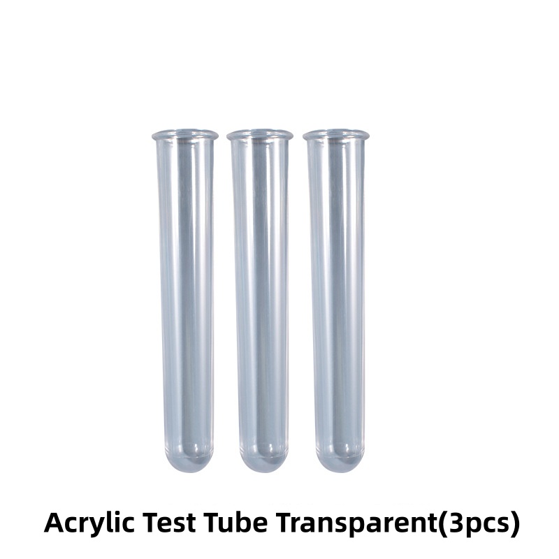 Tubo de ensayo de acrílico transparente (3PCS)