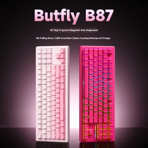 Xinmeng butfly B87 từ trục Bàn phím chuyên nghiệp có dây kép USB không thấm nước bàn phím cơ khí cho chơi game - Product Image 3