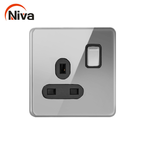 Fabrika yeni tasarım abd İngiltere standart duvar ışık anahtarı tek 3 pin MF anahtarlı priz usb tip c ev eşyaları için ev - Product Image 5