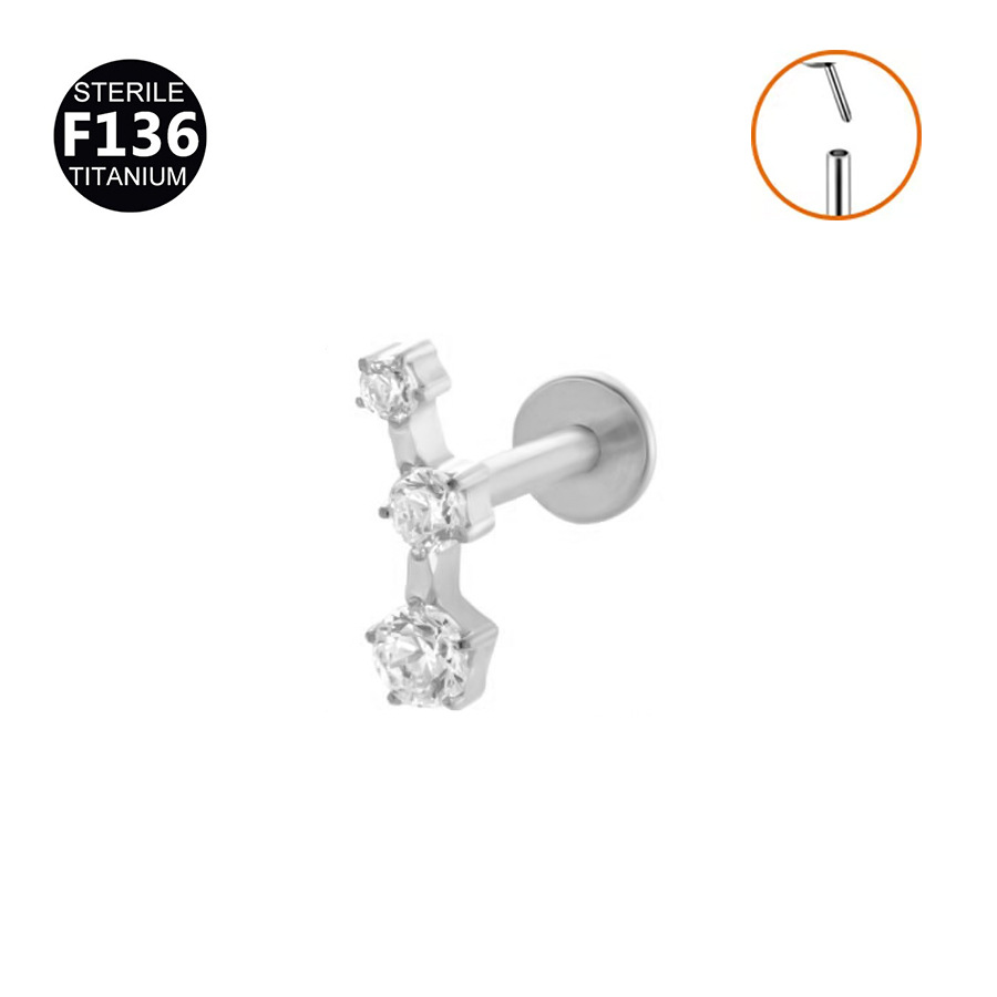 Single drill with silver (insertion rod)