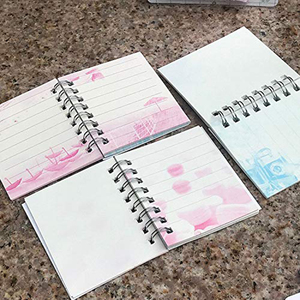 Smart Rilievi di Appunto Grafico A Spirale Mini Notebook Con Pagine a Colori Con Portachiavi - Product Image 2