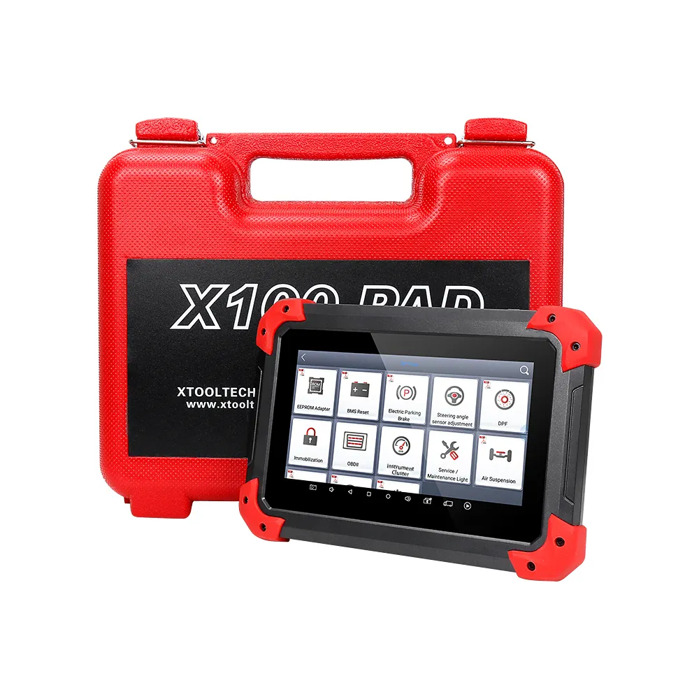 Xtool X100 PAD Plus Alat Diagnostik Otomatis, Diagnosis Sistem Penuh Tablet X100 Alat Tukang Kunci X100PAD Pemrogram Kunci OBD2