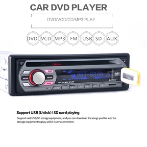 Tek din dash CD DVD FM <span class=keywords><strong>araba</strong></span> stereo MP3 MP5 açık çıkarılabilir panel - Product Image 2
