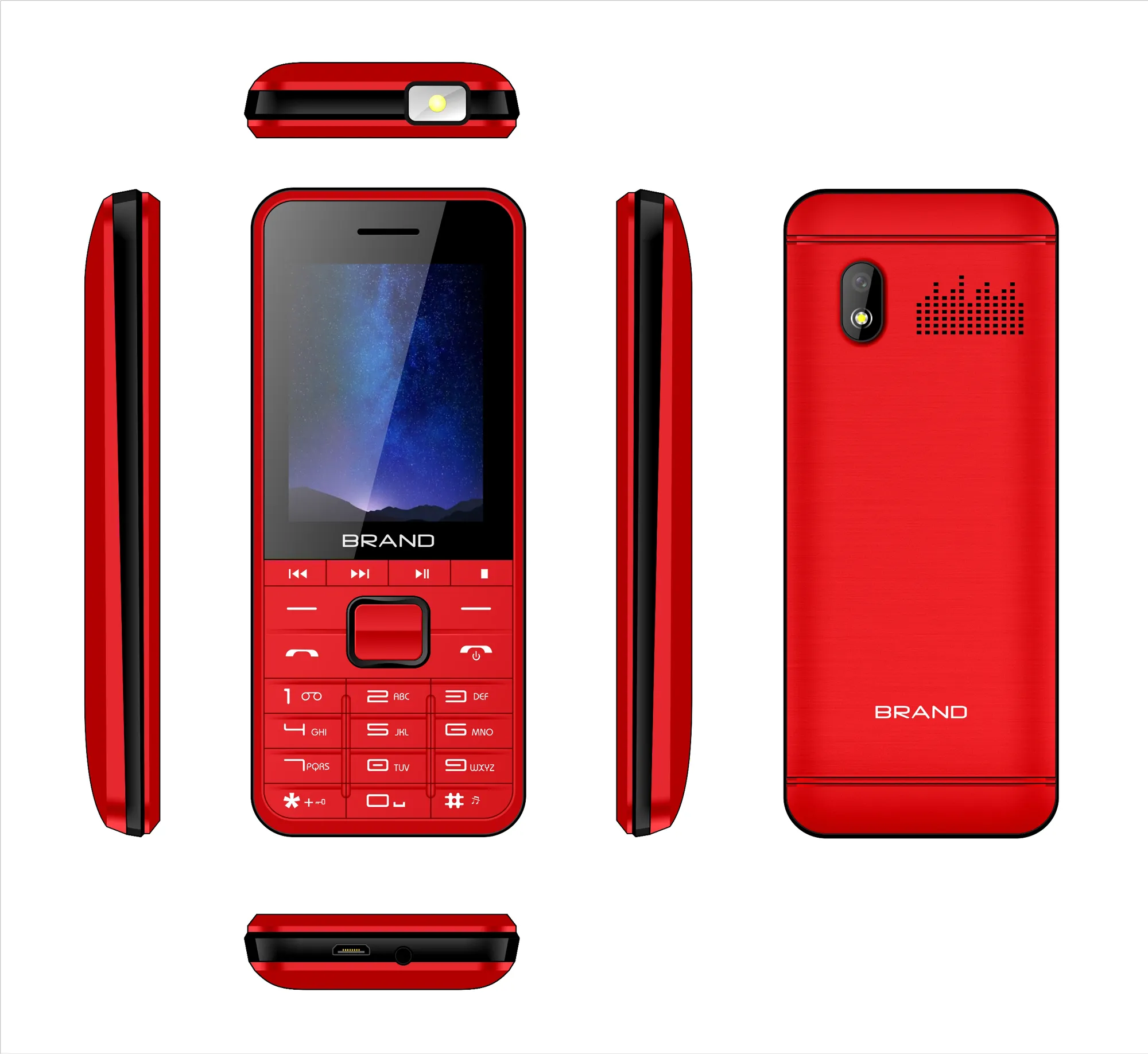 1,77 дюймовый функциональный телефон с батареей 800 мАч 5c от китайского завода, сотовый телефон с громким динамиком для пожилых людей