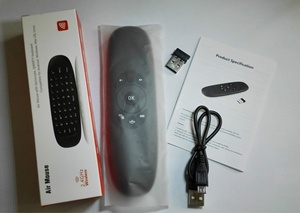C120 2.4G Voice Mini <strong>Keyboard</strong> Air Fly <strong>Mouse</strong> <strong>Use</strong> for <strong>Android</strong> TV Box USB Rechargeable Remote Control - Product Image 2