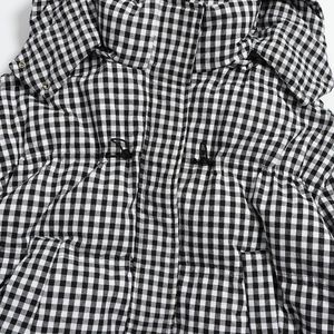 <span class=keywords><strong>Grigio</strong></span> Una Linea di Modello In Cotone Sotto il Ginocchio A Maniche Lunghe In Poliestere Piccolo Controllato <span class=keywords><strong>Cappotto</strong></span> per Le Donne - Product Image 5