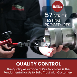 Syntec CNC контроллер наклонная кровать мини CNC токарный станок с осью C - Product Image 5