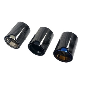 Karbon Fiber krom egzoz borusu Net egzoz İpuçları BMW M2 M3 M4 F87 F80 F82 F83