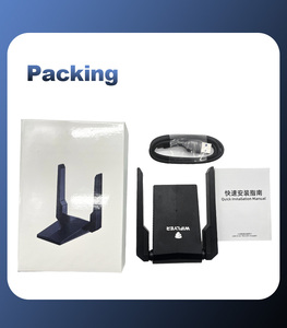 1800 MBit/s USB-WLAN-Adapter Dualband 2,4 GHz 5-GHz-Funkadapter USB-WLAN-Empfänger Dongle-Netzwerk karte mit Antennen kabel für PC - Product Image 2