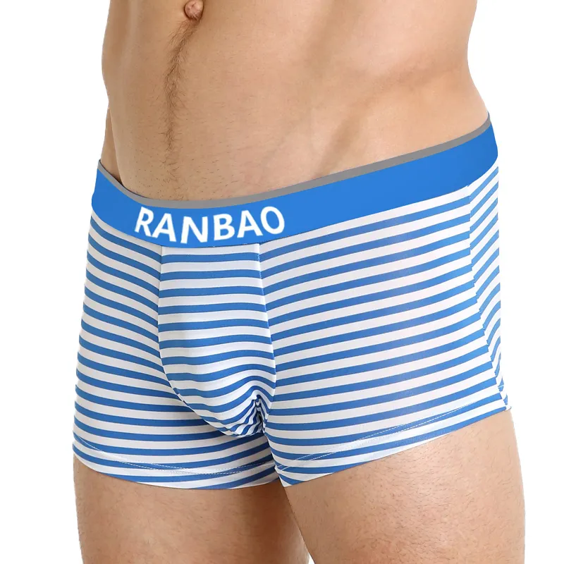 Private Label Mens Cotton Comfortable Underwear With Custom Logo For Male