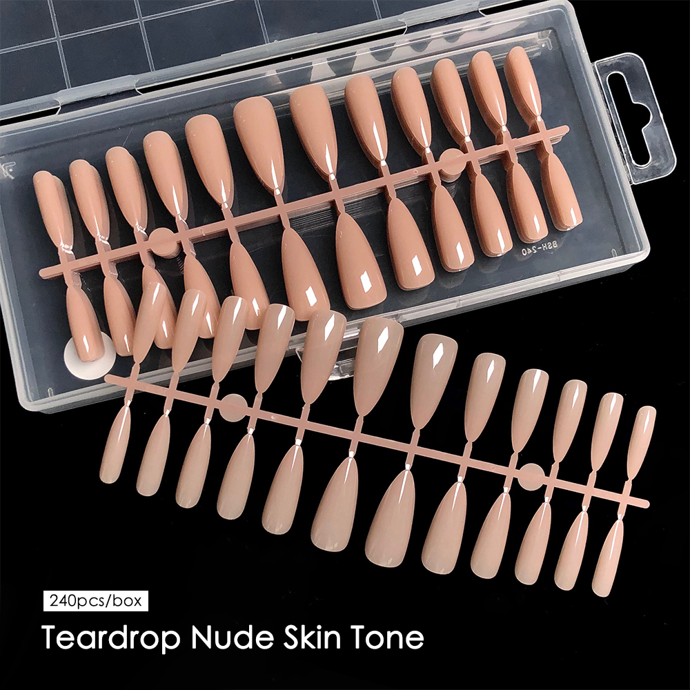 Teinte de peau nue en forme de larme
