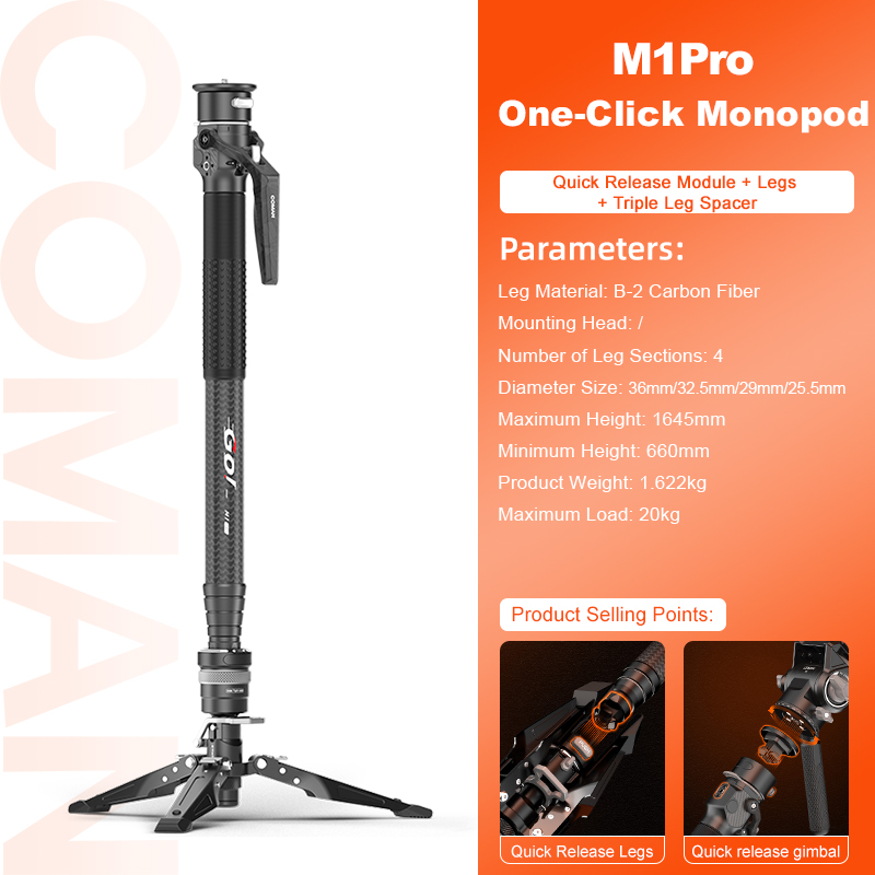 M1Pro-Quick release bowl&base+Leg tube/1645mm