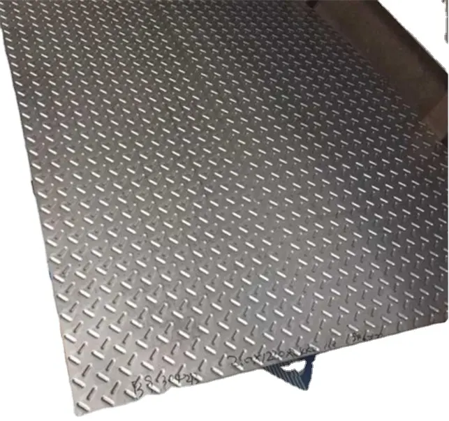 Hoja de placa a cuadros de aluminio del proveedor dorado por piezas 6063 6061 7175 T6 Placa de aleación de aluminio Precio de placa de acero por tonelada