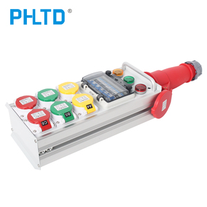 Caja de distribución de caja de luz de escenario de aleación de aluminio 32A entrada y salida Salida de 6 vías 16A con enchufe hembra se puede personalizar - Product Image 6
