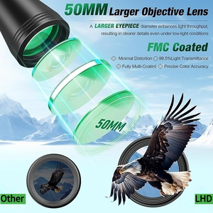 Ống nhòm công suất cao chất lượng cao tầm xa Ống nhòm tầm nhìn ban đêm thấp dễ dàng tập trung Kính viễn vọng du lịch ngoài trời độ nét cao - Product Image 2