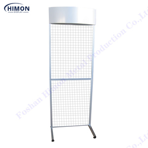 Venta al por menor piso de Metal colgando de ganchos soporte de pantalla accesorios de malla de red Panel de alambre de pantalla unidad de Rack - Product Image 5