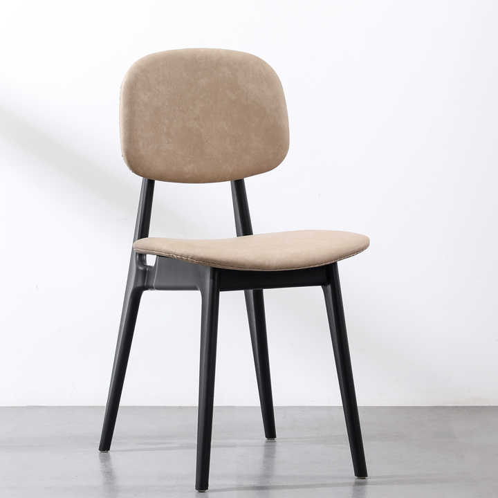 Wholesale Top Quality Home Furniture Nordic Modern Colorful Leather Dining Room Chair Desk Chair with Plastic Legs