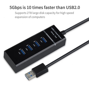Cantell <span class=keywords><strong>Usb</strong></span> 3.0 Hub 4พอร์ต5Gbps Usb3 4x Puertos คอมพิวเตอร์เพื่อขยายฮับ <span class=keywords><strong>Usb</strong></span> 3.0 - Product Image 2