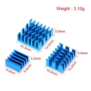 For <strong>Raspberry</strong> <strong>Pi</strong> 4 Heat Sink 3pcs <strong>Raspberry</strong> <strong>Pi</strong> 4B Aluminum Heatsink Radiator Cooling Kit Cooler for <strong>Raspberry</strong> <strong>Pi</strong> 4 Model B - Product Image 6