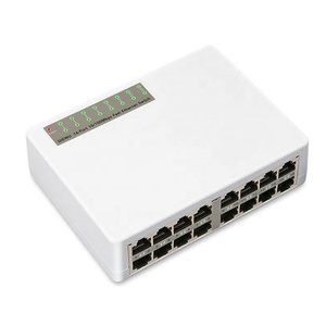 Kunststoff netzwerk 100M Fast Ethernet 16 Ports Netzwerk-Switch Desktop Leise Umgebung Working Home Enterprise Using - Product Image 4