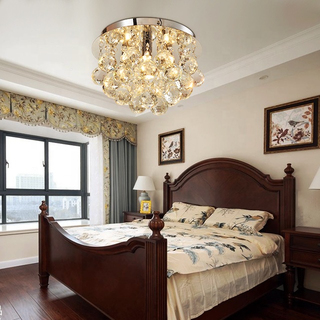 crystal ceiling light for living room modern