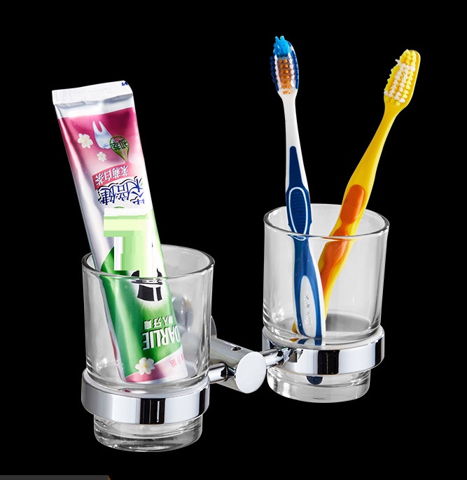Stainless steel double cup holder