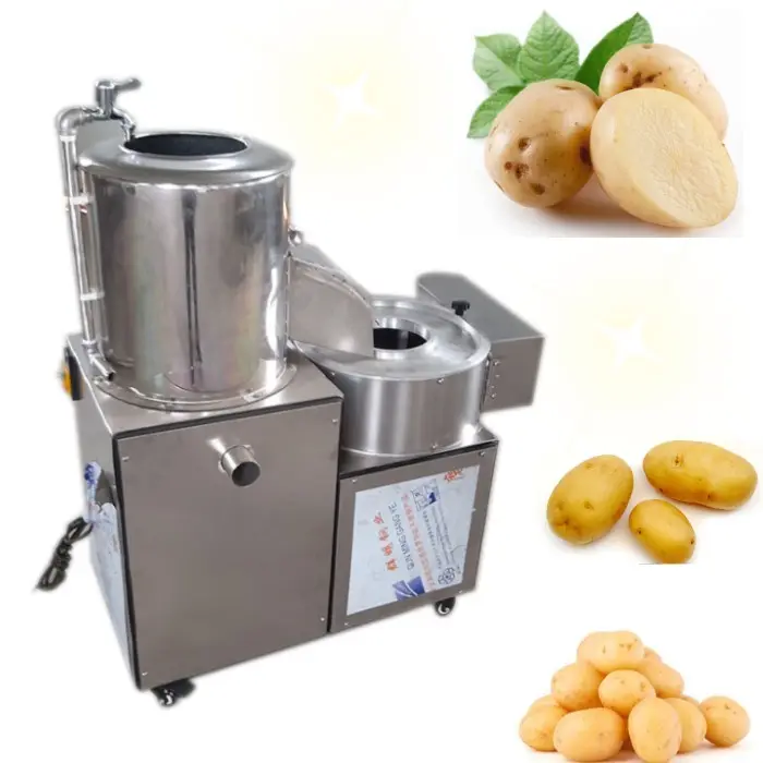 Descascador de batata pequeno para cozinha, máquina de descascador de batata para batatas fritas, preço de qualidade aplicada