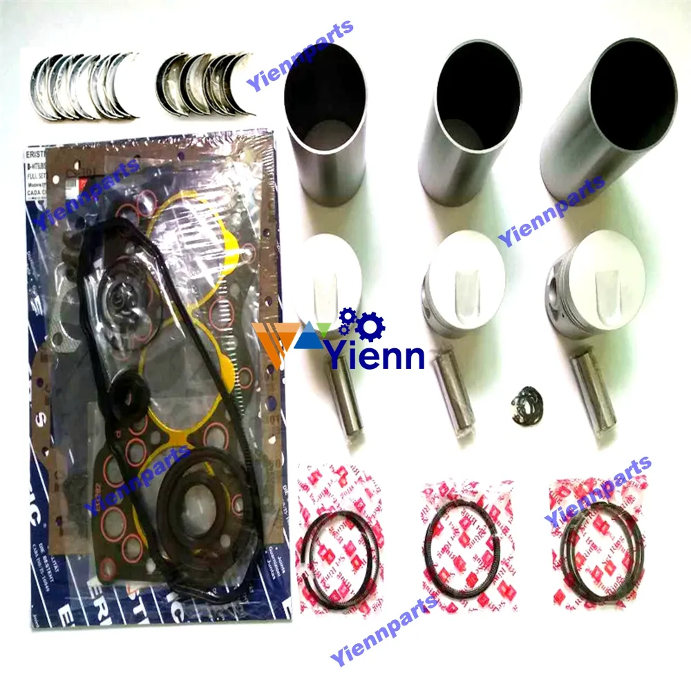 Kit de reconstrucción de motor S3E9 para Mitsubishi, Kit de piezas de repuesto para reparación de motor diésel, juego de pistón compatible con cargador WS200A WS300A