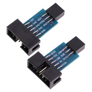 LC-01 1Set 10Pin zu 6 Pin Adapter Board USBASP USBISP AVR Programmierer USB ATMEGA8 ATMEGA128 ATtiny/CAN/PWM 10Pin Draht modul DIY