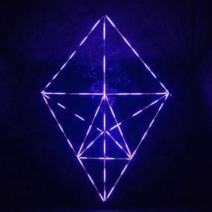 1M luce meteora DMX 3D RGBW Pixel tubo per discoteca fase DJ geometria illuminazione programmabile dal Controller Artnet
