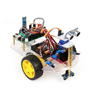 Aşağıdaki STM32 MCU akıllı Robot araba hattı, ultrasonik (Servo) engel kaçınma ve Bluetooth kontrolü