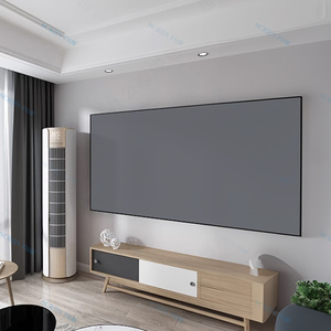 Nueva Pantalla de proyector de diamante gris 3D 4K de 100 pulgadas, pantalla ALR de rechazo de luz ambiental, pantalla de proyección de marco fijo - Product Image 5