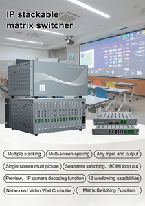 Conmutador matricial modular sin fisuras 16x16 4x4 8x8 16x32 DVI HDMI función de videowall matriz HDMI 4K 16x16 - Product Image 2