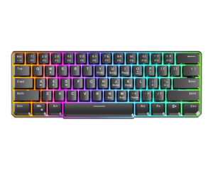 Havit KB883L 61 Tasten Spiel Mechanische Tastatur Makro programmierung LED Hintergrund beleuchtete kabel gebundene Tastatur für Computer Desktop - Product Image 1
