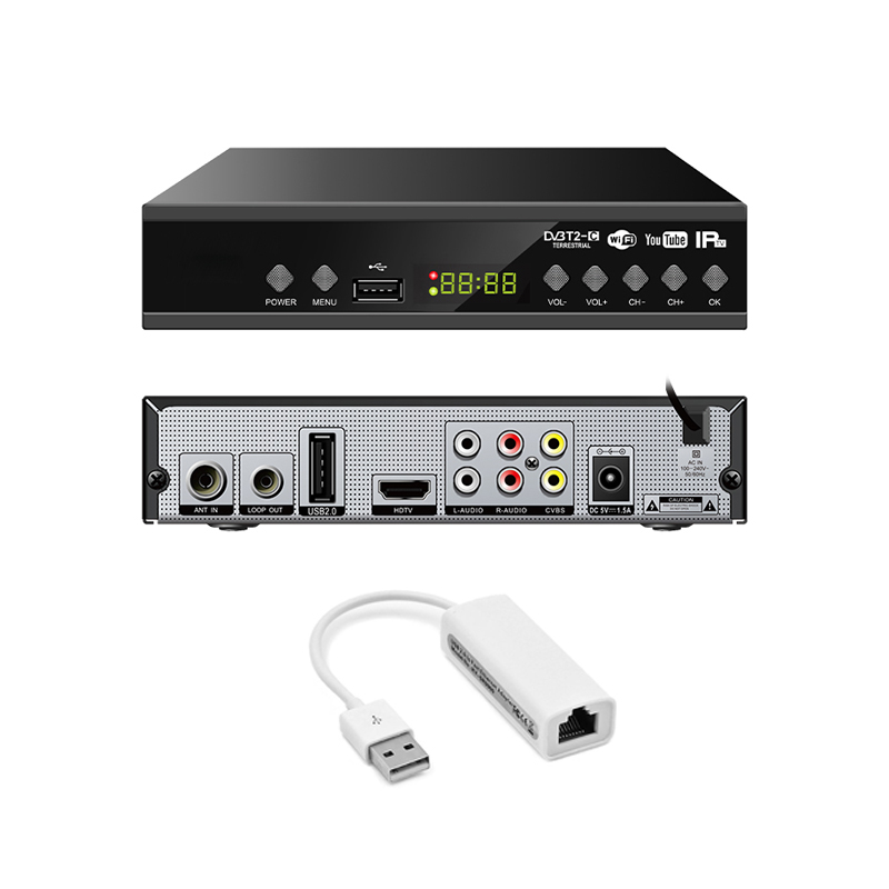 Dongle negro STB+USB Lan