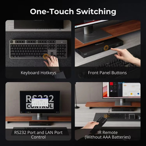 TESmart 16端口KVM交换机升级HDMI 4K 60hz机架式支持EDID热键RS232局域网端口红外远程IP控制USB 3.0 KVM - Product Image 6