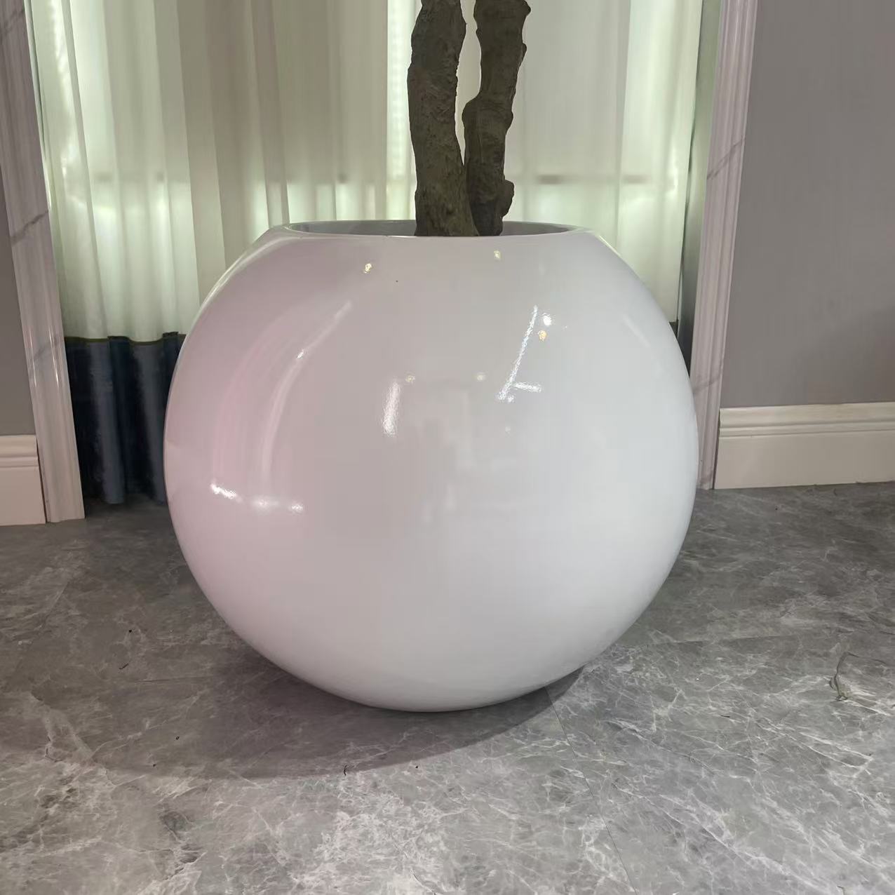 maceta blanca de 60cm