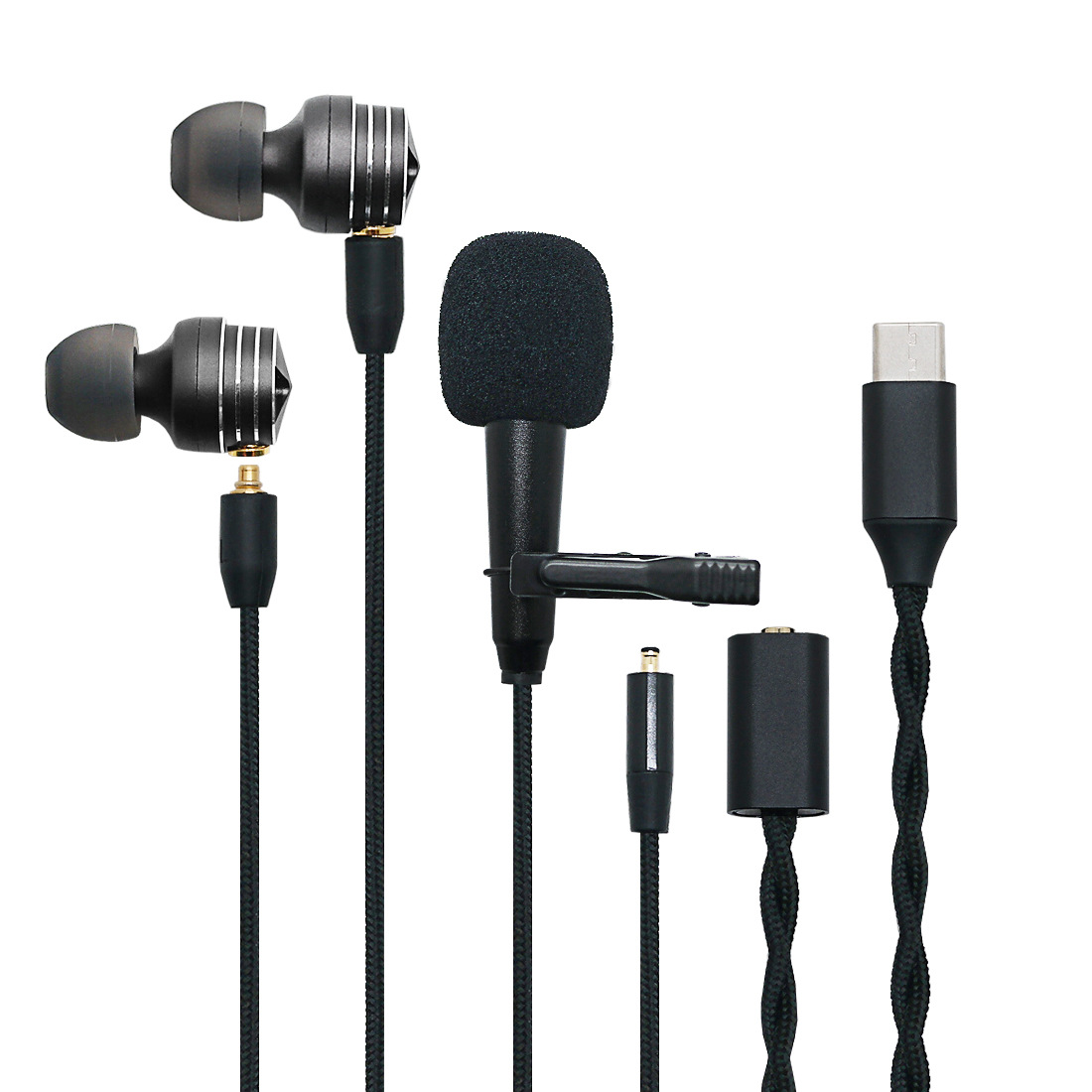 Écouteur de type A avec câble pour casque de type C