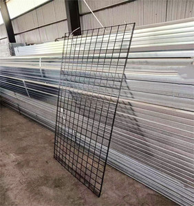Gridwall panel ekran standı Metal tel örgü ekran panelleri perakende mağaza için 3x6 gridwall paneli ekran - Product Image 5